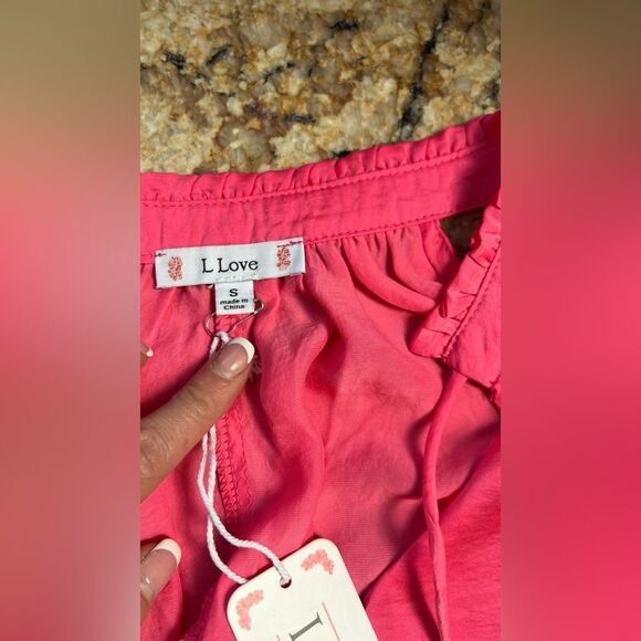 Vibrant Pink Sheer Top - Picture 5 of 5